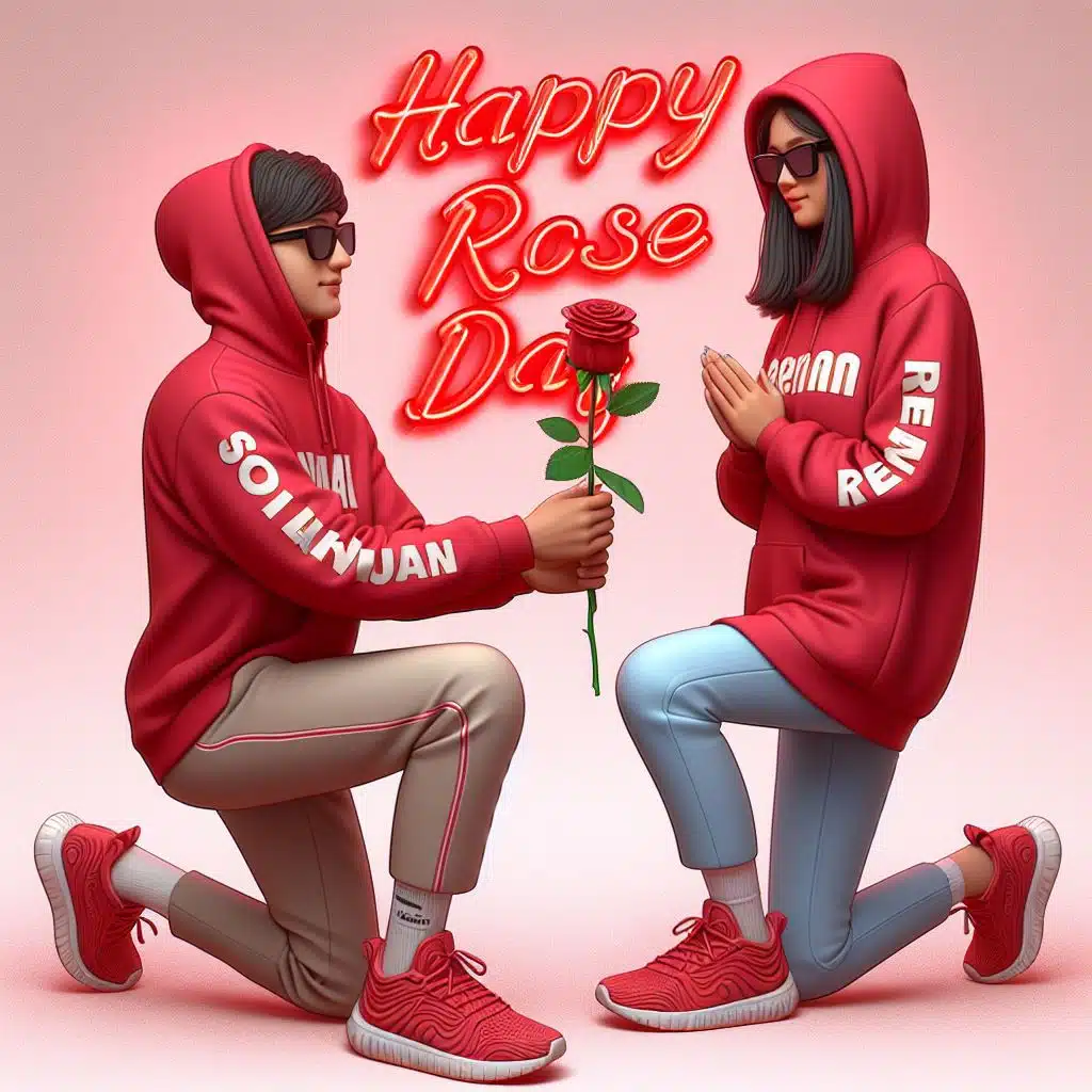 7 February Happy Rose Day AI Photo 