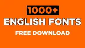 1000+ English Stylish Fonts Free Download